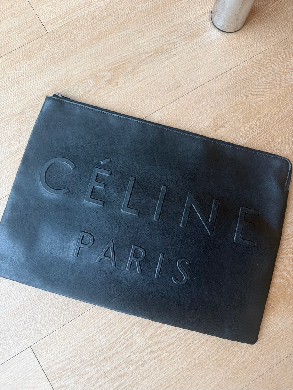 RARE Celine Leather Embossed Pouch